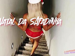 santa fucks mrs. claus's ass in christmas orgy