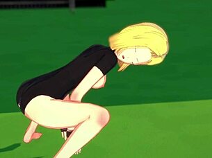 Can Android 18 handle that huge creampie after cowgirl riding?