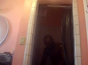 Shower Bathing with Fat BBW and Monster Cock