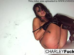 charley chase begs for whipping on her big tits and pussy.