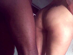 Brazilian bride and neighbor in wedding trailer scene