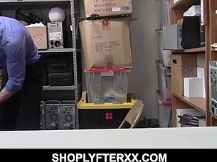 Big Boobs Petite Latina Shoplifter Chooses Hard Dick Over Hard Time Gets Fucked In Missionary And Doggy