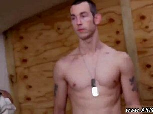 Naked navy men suck big army dicks in intense gay mail session