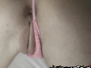 Hey, watch this tiny blonde drip cum after hardcore action