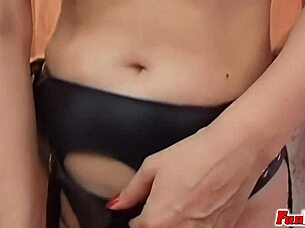 european lesbians in lingerie play with toys