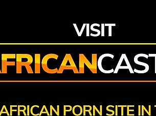 in the african backroom casting couch, she gives a blowjob and rides big cock pov style before getting bent over for hardcore fuck