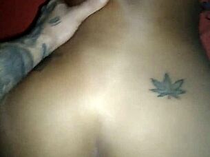 the girl came to visit and ended up fucking on the mat with mma fighter allan guerra gomes