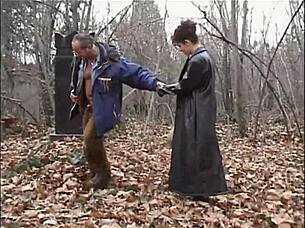 Slut Sucks Stranger's Cock with Natural Tits