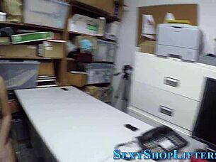 that real shoplifter in the store ended up getting completely soaked