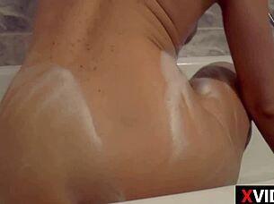 soapy girl, want to see me masturbate with dildo?