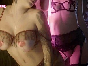 Exotic Babes Christy White and Natalia in Outdoor Threesome