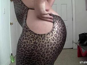 Latex Suit Rips During Striptease