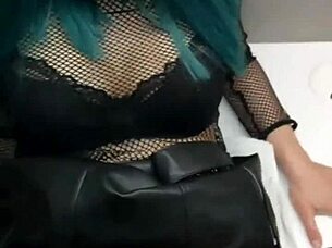 she wanted her lesbian teen to try out a real dick experience