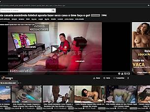 I'm showing off tight shorts and transparent micro bikini on hotel terrace with Krisshotwife.