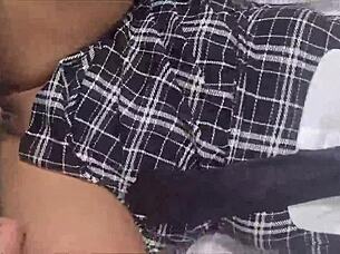 Petite Latina Schoolgirl Gets Doggy Fucked Hard