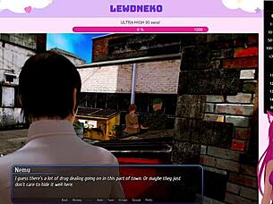 I am playing harem hotel part 2 as vtuber lewdneko, it's so fun with the maid and dating