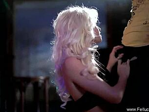 Blonde Sucks Cock and Swallows