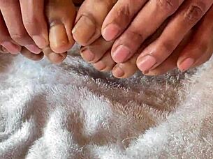 Is this Asian pornstar's clear nails fetish turning you on?