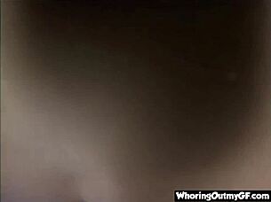 Hot blonde babe gives closeup blowjob and fucks hard in outdoor setting