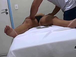 Did she grab it after the massage?