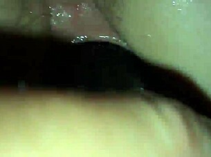 What Happens When Toys Make Her Squirt All Over That Cock?