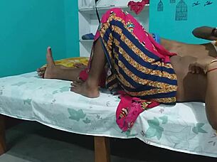 Pampa enjoys a sensual massage in yellow dress