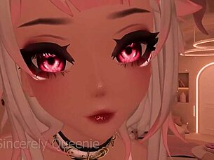 Neko Girlfriend Puts You to Sleep with Kisses!