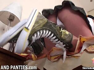 Watch me tease in panties and lingerie in the bedroom