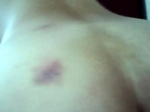 horny latina gets fucked hard after motorcycle fall