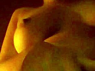 Horny slut masturbates and cums hard