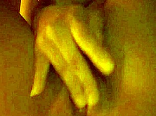 Horny slut masturbates and cums hard