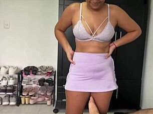 maid gets fucked by boss during break time with deepthroat, doggystyle, and cumshot on big ass