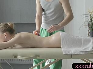 small tits client pounded by her masseur