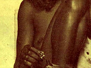 Vintage taboo pussy and pooch in outdoor setting