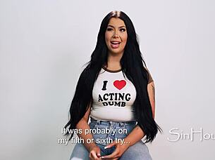 thick pornstar interview - holly day with masturbation, solo, and fingering