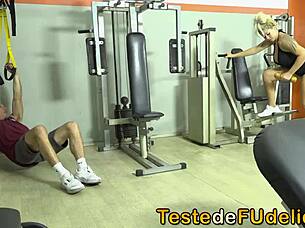 Blonde with big tits fucks professor!