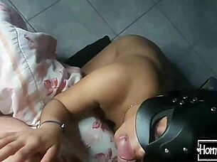 I suck your pussy to make you cum on my big tits