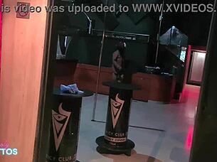 I watch naughty girls strip in swing club