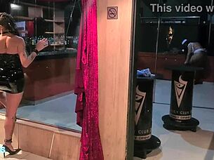 I watch naughty girls strip in swing club