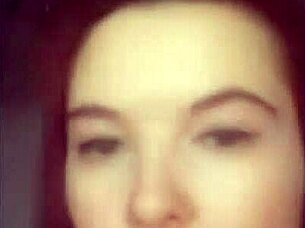 Girl performs solo striptease, undressing fully on webcam.