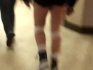 Outdoor voyeur public scene captured