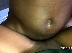 18-Year-Old Ebony Babe Loves Cock