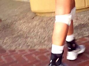 Outdoor voyeur public scene captured