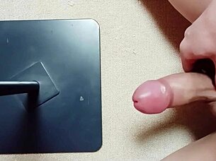 heidi boy masturbates with cock