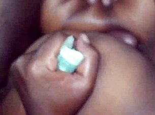 Mature Ebony Woman Feels Thrilling Titfuck in Car