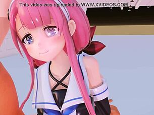 Kazina kunda mučená a creampie v 3D scéně 😈