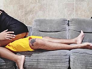 Mexican Babe Surprises Boyfriend In Babydoll For Intense Fucking!