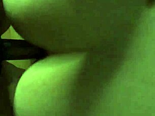 In this homemade pov, the lesbian couple moans while fucking big ass with dildo