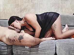 Mexican Babe Surprises Boyfriend In Babydoll For Intense Fucking!