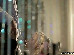 babe blows and loves cum